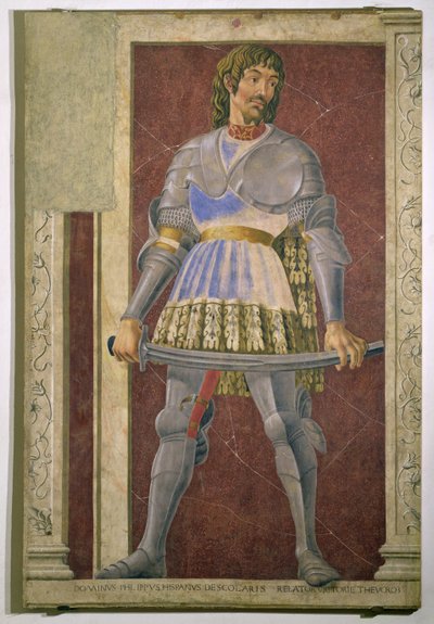 Pippo Spano from the Villa Carducci Series of Famous Men and Women, c.1450 by Andrea del Castagno